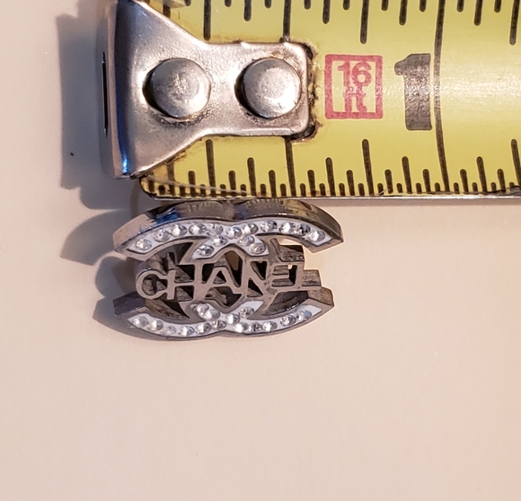 Silvertone and Rhinestone Earrings - Picture 3 of 3